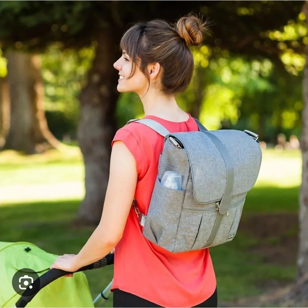 JJ Cole Backpack Diaper Bag With No Slip Grips - Picture 10 of 11